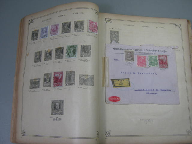 Antique Vtg International Postage Stamp Collection Album Lot 1860s-1970s Scott? 15