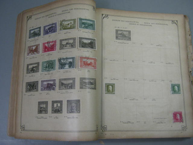 Antique Vtg International Postage Stamp Collection Album Lot 1860s-1970s Scott? 17