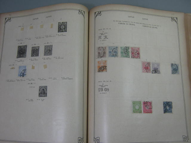 Antique Vtg International Postage Stamp Collection Album Lot 1860s-1970s Scott? 34