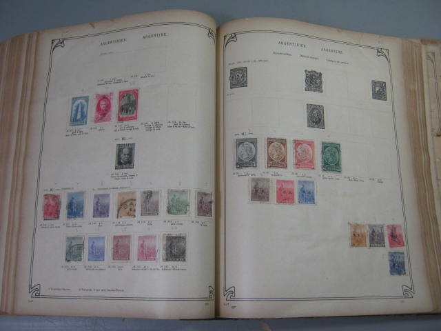 Antique Vtg International Postage Stamp Collection Album Lot 1860s-1970s Scott? 47