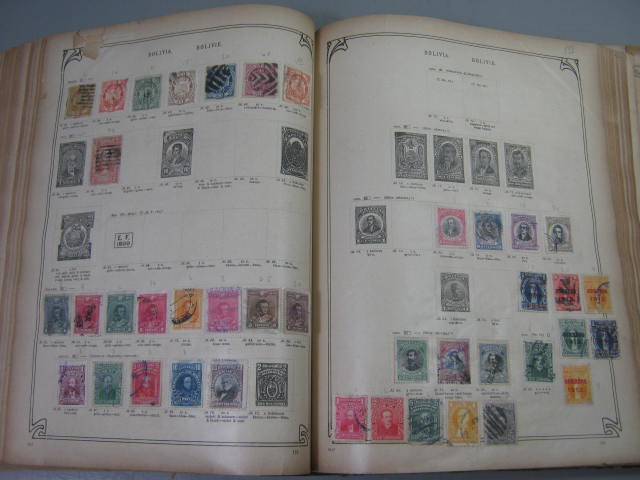 Antique Vtg International Postage Stamp Collection Album Lot 1860s-1970s Scott? 50