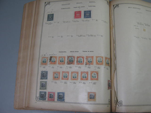 Antique Vtg International Postage Stamp Collection Album Lot 1860s-1970s Scott? 54