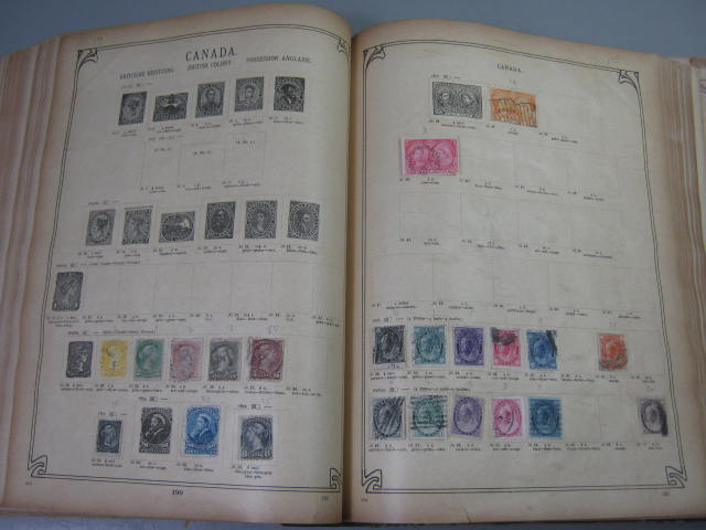 Antique Vtg International Postage Stamp Collection Album Lot 1860s-1970s Scott? 55