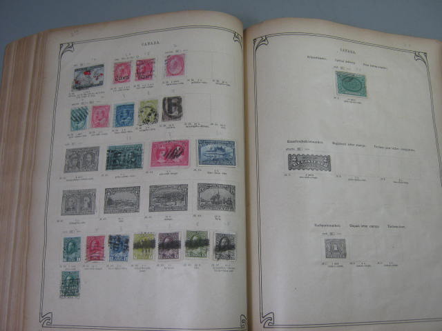 Antique Vtg International Postage Stamp Collection Album Lot 1860s-1970s Scott? 57