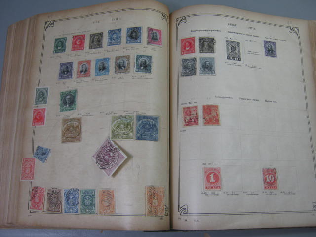 Antique Vtg International Postage Stamp Collection Album Lot 1860s-1970s Scott? 62