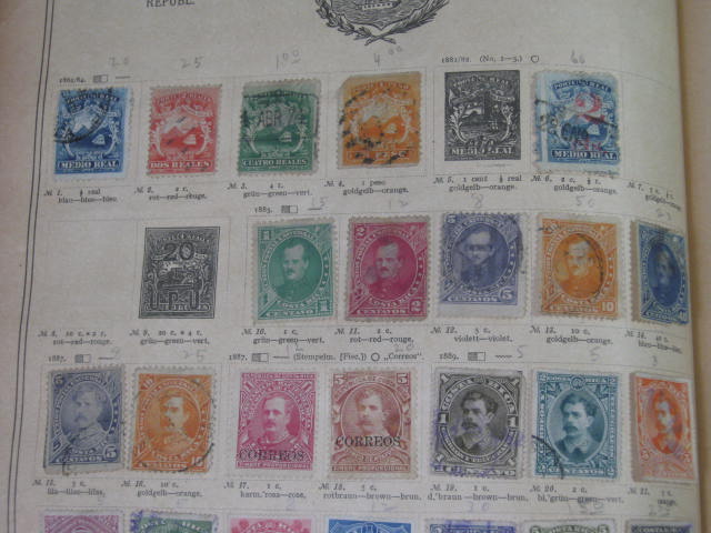 Antique Vtg International Postage Stamp Collection Album Lot 1860s-1970s Scott? 64