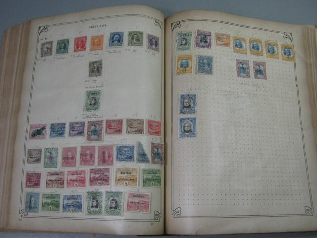 Antique Vtg International Postage Stamp Collection Album Lot 1860s-1970s Scott? 65