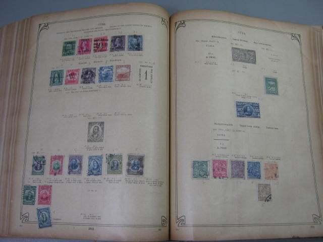 Antique Vtg International Postage Stamp Collection Album Lot 1860s-1970s Scott? 69