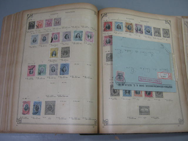 Antique Vtg International Postage Stamp Collection Album Lot 1860s-1970s Scott? 72