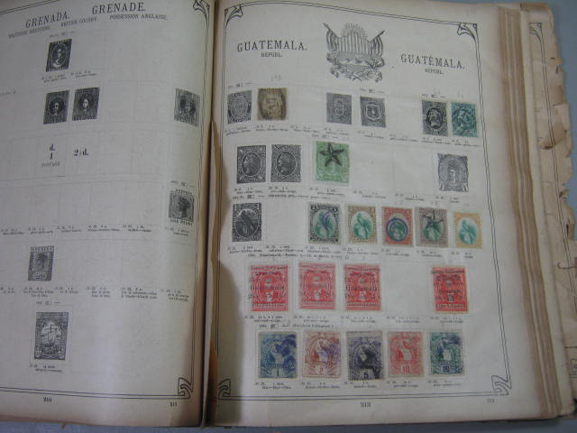 Antique Vtg International Postage Stamp Collection Album Lot 1860s-1970s Scott? 73