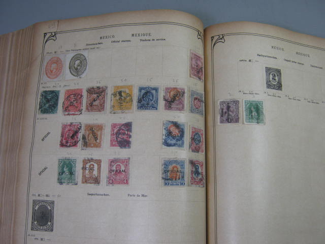 Antique Vtg International Postage Stamp Collection Album Lot 1860s-1970s Scott? 84