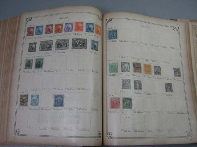 Antique Vtg International Postage Stamp Collection Album Lot 1860s-1970s Scott? 89