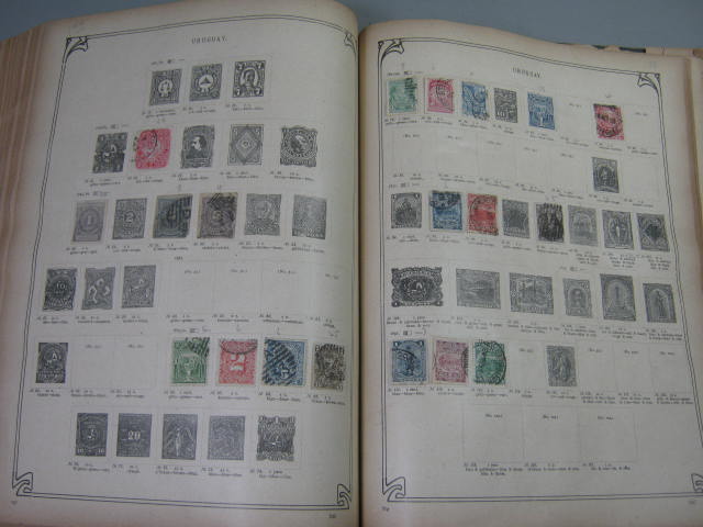 Antique Vtg International Postage Stamp Collection Album Lot 1860s-1970s Scott? 93