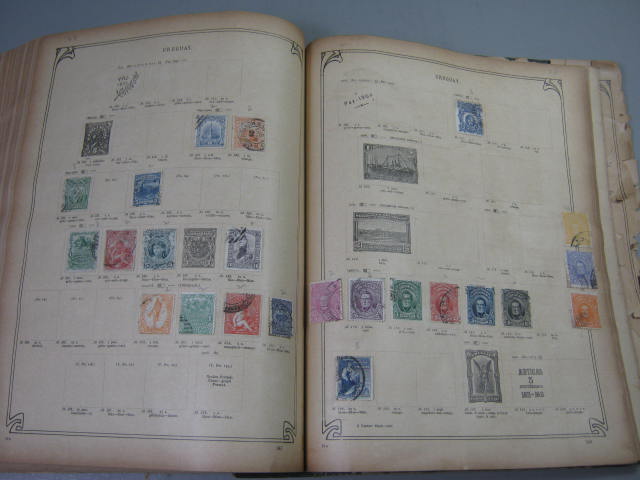 Antique Vtg International Postage Stamp Collection Album Lot 1860s-1970s Scott? 94