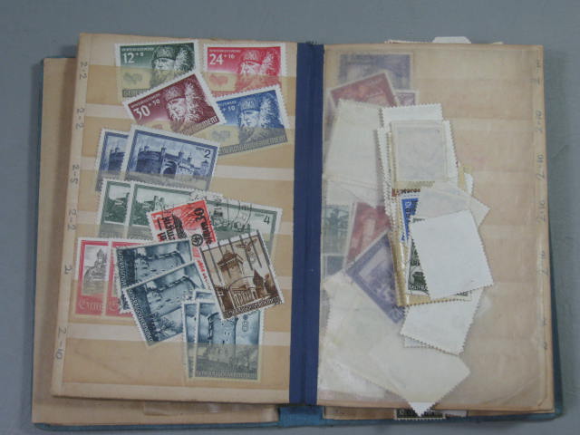 Antique Vtg International Postage Stamp Collection Album Lot 1860s-1970s Scott? 104