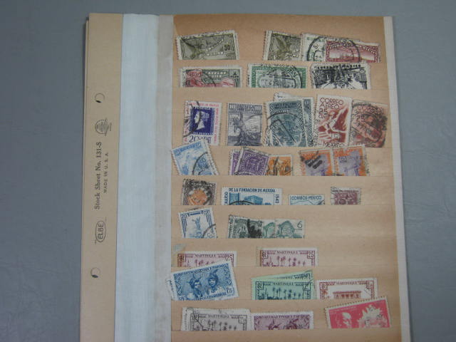 Antique Vtg International Postage Stamp Collection Album Lot 1860s-1970s Scott? 110