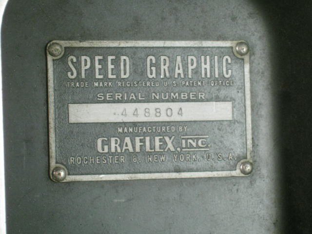 Graflex Graphex Speed Graphic 4x5 Large Format Camera 2 Lenses Flash Film Backs+ 10