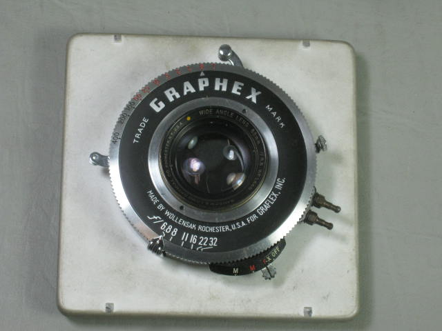 Graflex Graphex Speed Graphic 4x5 Large Format Camera 2 Lenses Flash Film Backs+ 12
