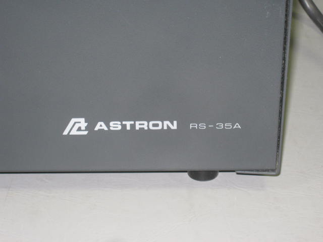 Astron RS-35A 13.8VDC 13.8V DC 35 Amp Linear Ham Amateur CB Radio Power Supply 1