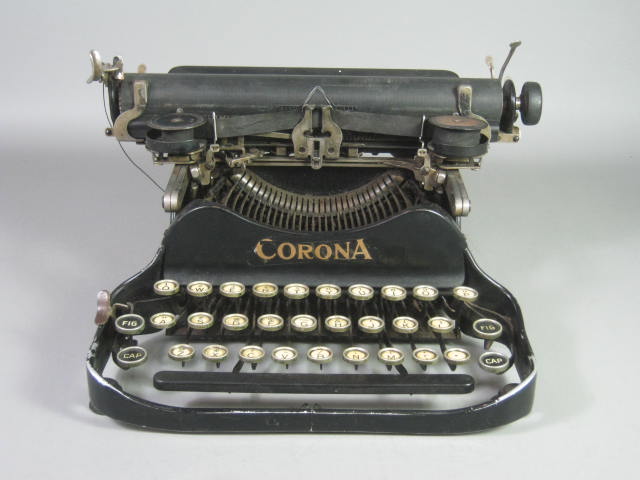 Vintage 1923 Corona #3 Folding Portable Typewriter Serial #565660 No Reserve!