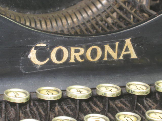 Vintage 1923 Corona #3 Folding Portable Typewriter Serial #565660 No Reserve! 7