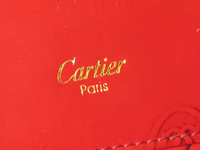 Must De Cartier Paris Happy Birthday Tri-Fold Burgundy Calfskin Leather Wallet 6