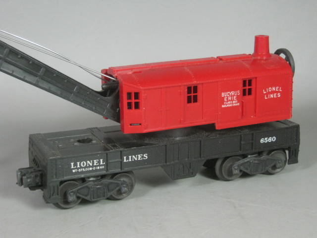Vintage Lionel Trains Postwar 1955 Crane 6560 Rail Truck Car 6362 636255 w/Boxes 15