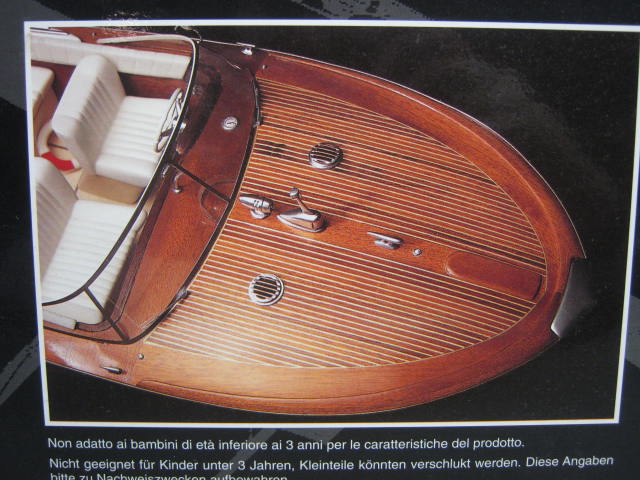 Amati Riva Aquarama Runabout 1970 1:10 Scale Wood Wooden Boat Model 1603 34" NR 5