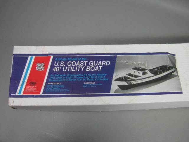 Dumas Boats 35" X 10" Wooden Wood Model US Coast Guard 40