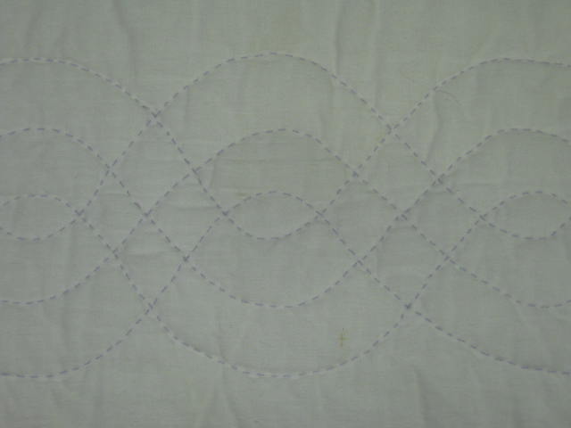 Vtg Queen Size Floral Hand Sewn Stitched Applique Quilt + Pillow Covers 92"x82" 7