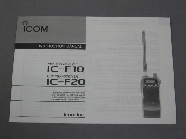 10 NEW icom IC-F20 Portable UHF Transceiver Radios Lot 5