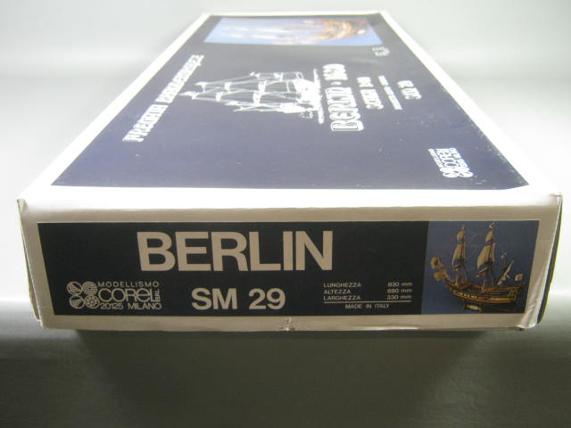 Corel Wood Wooden Ship Model Kit Berlin 1680 SM #29 1:40 Scale Made In Italy NR 3