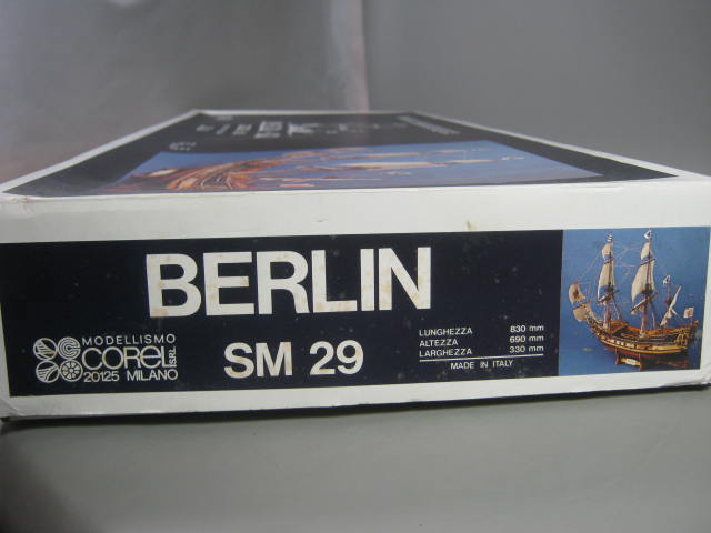 Corel Wood Wooden Ship Model Kit Berlin 1680 SM #29 1:40 Scale Made In Italy NR 4