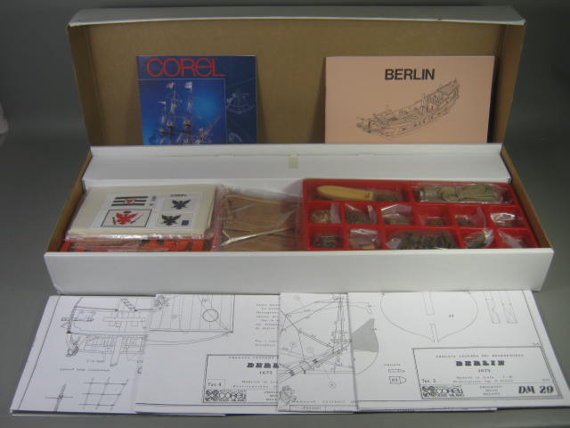 Corel Wood Wooden Ship Model Kit Berlin 1680 SM #29 1:40 Scale Made In Italy NR 5