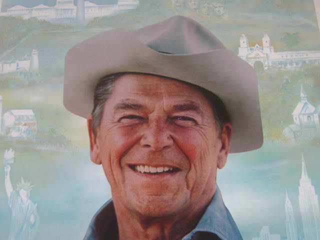 Vtg 1980 Ronald Reagan Country America Presidential Political Campaign Poster NR 1