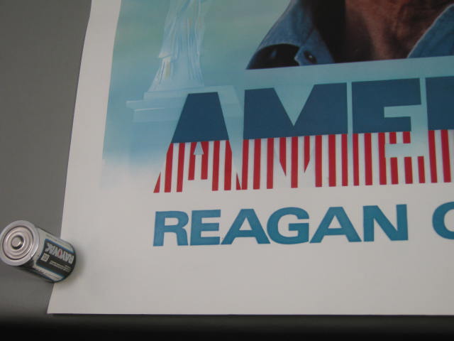 Vtg 1980 Ronald Reagan Country America Presidential Political Campaign Poster NR 4