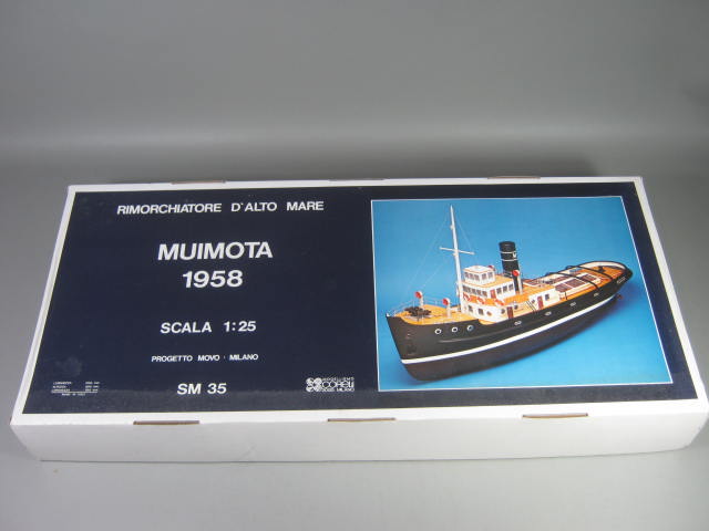Corel Muimota 1958 SM 35 1:25 Scale Wood Wooden Ship Boat Model Unbuilt In Box