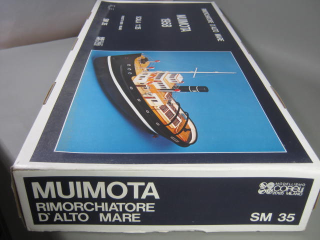 Corel Muimota 1958 SM 35 1:25 Scale Wood Wooden Ship Boat Model Unbuilt In Box 7