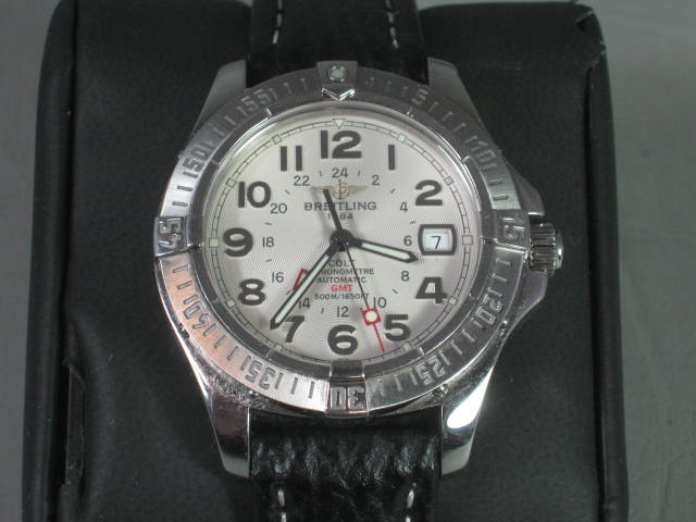 Breitling Colt GMT A32350 Mens Aeromarine Chronometer Watch Original Box COA NR! 2