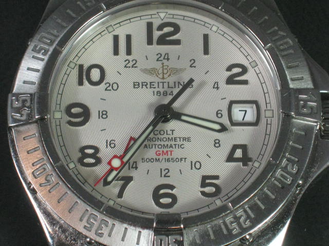 Breitling Colt GMT A32350 Mens Aeromarine Chronometer Watch Original Box COA NR! 3