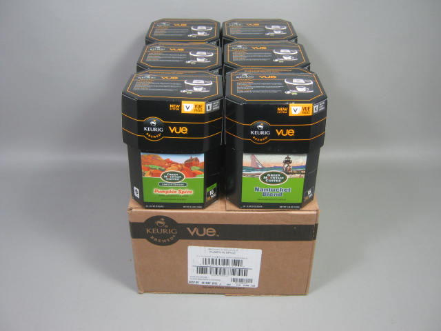 93 Keurig Vue Cups Green Mountain Coffee Pumpkin Spice Nantucket Blend 2012 2013