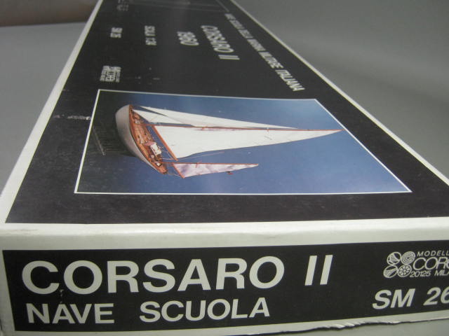 Corel Corsaro II 2 SM 26 1960 1:24 Scale Wood Wooden Ship Boat Model Kit Unbuilt 8