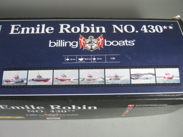 Billing Boats Emile Robin No. 430 Wooden Wood Plastic Ship Boat Model Kit 1:33 2