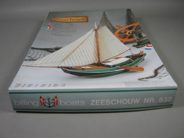 VTG RARE Billing Boats Zeeschouw NR 532 Wood Wooden Ship Boat Model Kit 1:22 NR 2