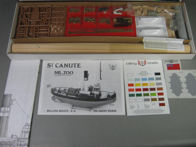 Billing Boats St. Canute #700 Wooden Wood Ship Boat Model Kit Unbuilt In Box 6