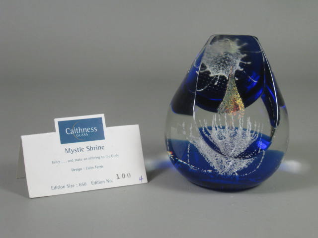 Caithness Mystic Shrine Limited Edition Art Glass Paperweight #100/650 Scotland