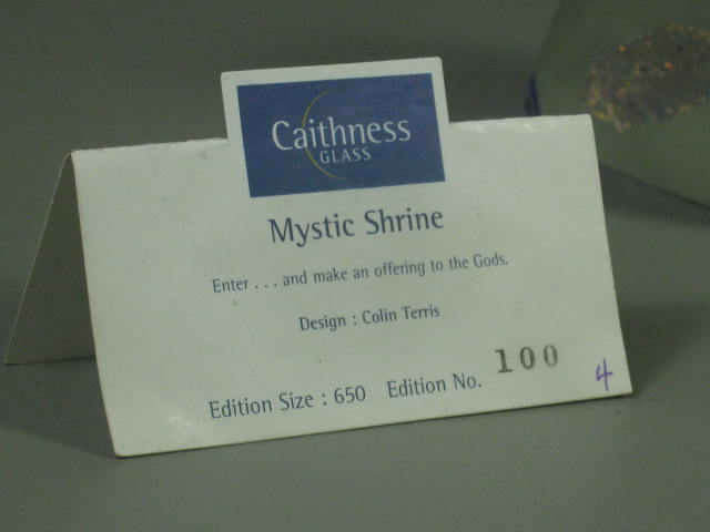 Caithness Mystic Shrine Limited Edition Art Glass Paperweight #100/650 Scotland 7