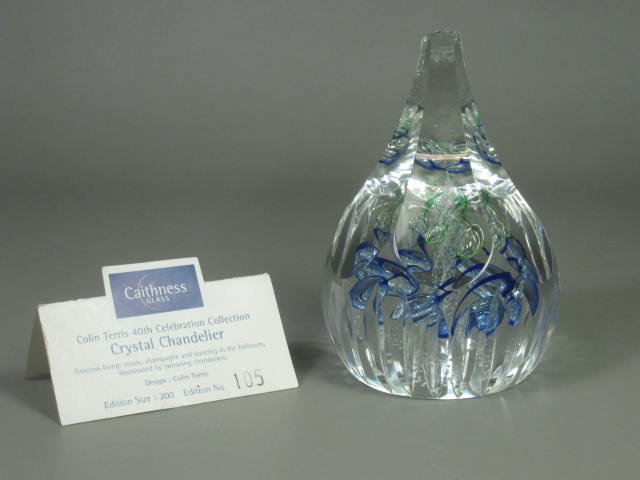 Caithness Crystal Chandelier Limited Edition Art Glass Paperweight #105/200 NR!