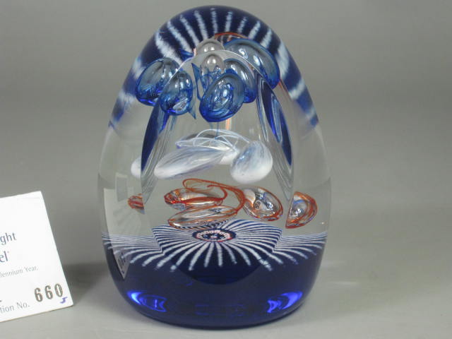 Caithness Millennium Carousel Signed Limited Edition Art Glass Paperweight #660 1
