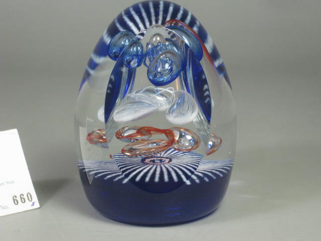 Caithness Millennium Carousel Signed Limited Edition Art Glass Paperweight #660 3